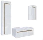 Vladon Badm&ouml;bel-Set Aloha V2, (Badezimmer-Set, mit 2 Hochschr&auml;nken und 1