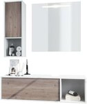 Vladon Badm&ouml;bel-Set La Costa, (Badezimmer-Set mit 1 H&auml;ngeschrank, 1...