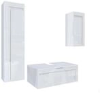 Vladon Badm&ouml;bel-Set Aloha V2, (Badezimmer-Set, mit 2 Hochschr&auml;nken und 1
