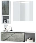 Vladon Badm&ouml;bel-Set La Costa, (Badezimmer-Set mit 1 H&auml;ngeschrank, 1...