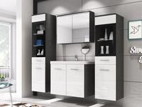 MIRJAN24 Badm&ouml;bel-Set Madrit II, (5er-Set, Waschbeckenschrank, 2x Hochschrank,