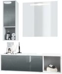 Vladon Badm&ouml;bel-Set La Costa, (Badezimmer-Set mit 1 H&auml;ngeschrank, 1...