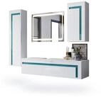 Vladon Badm&ouml;bel-Set Aloha, (Badezimmer-Set mit 2 Hochschr&auml;nken, 1...