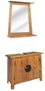 vidaXL Badm&ouml;bel-Set vidaXL Badm&ouml;bel-Set Massivholz Kiefer