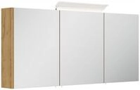 Posseik Spiegelschrank Badezimmer Spiegelschrank 3-t&uuml;rig LED-Acryllampe 140cm...