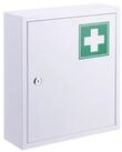 relaxdays Medizinschrank Abschlie&szlig;barer Medizinschrank mit Kreuz gr&uuml;n