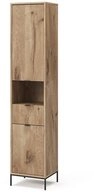 Vicco Hochschrank Eliza, Viking Oak/Sonoma, 40 x 190 cm mit T&uuml;r und Schublade...