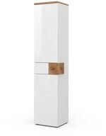Vicco Hochschrank Eden, Wei&szlig; Hochglanz/Artisan-Eiche 40x184 (1-St)