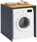 relaxdays Waschmaschinenumbauschrank Waschmaschinenschrank Anthrazit