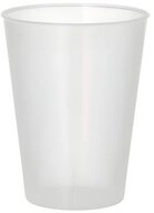 PAPSTAR Mehrwegbecher 375 x Mehrwegbecher PP 0,2 l &Oslash; 7,5 cm 9,6 cm transluzent...