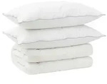 vidaXL Bett Bettdecke und Kissen Set 3 stk. 155x220 cm Winter 450 GSM Wolle...
