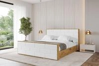 ALTDECOR Polsterbett ENZO8-Z (Polsterbett mit Bettkasten und Lattenrost,...