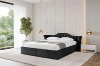 ALTDECOR Polsterbett ZORAN-v1 (Polsterbett mit Bettkasten und Lattenrost,...