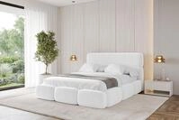 ALTDECOR Polsterbett ELVA (Polsterbett mit Bettkasten und Lattenrost, Boxbett...