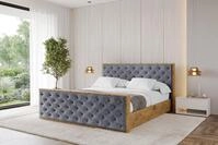 ALTDECOR Polsterbett ENZO3-Z (Polsterbett mit Bettkasten und Lattenrost,...