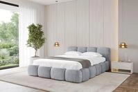 ALTDECOR Polsterbett KALA-v1 (Polsterbett mit Bettkasten und Lattenrost,...