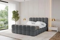 ALTDECOR Polsterbett LEYA-Z (Polsterbett mit Bettkasten und Lattenrost, Boxbett...