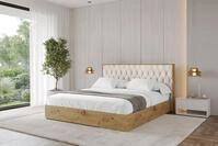 ALTDECOR Polsterbett ENZO5 (Polsterbett mit Bettkasten und Lattenrost, Boxbett...