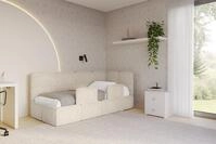ALTDECOR Jugendbett KIVY (Jugendbett mit Bettkasten und Lattenrost, Polsterbett...