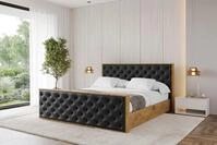 ALTDECOR Polsterbett ENZO3-Z (Polsterbett mit Bettkasten und Lattenrost,...