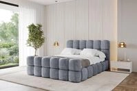 ALTDECOR Polsterbett LEYA-Z (Polsterbett mit Bettkasten und Lattenrost, Boxbett...