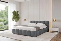 ALTDECOR Polsterbett LEYA-v1 (Polsterbett mit Bettkasten und Lattenrost,...