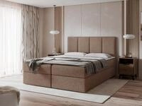 MIRJAN24 Boxspringbett Rebos Boucle (mit zwei Bettk&auml;sten), Topper, H&auml;rtegrad:...