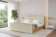 ALTDECOR Polsterbett ENZO4-Z (Polsterbett mit Bettkasten und Lattenrost,...