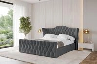 ALTDECOR Polsterbett ZORAN-Z (Polsterbett mit Bettkasten und Lattenrost,...