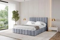 ALTDECOR Polsterbett FINO (Polsterbett mit Bettkasten und Lattenrost, Boxbett...