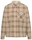 CECIL Schlupfbluse TOS Check Corduroy Blouse, creamy mocha