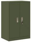 vidaXL Mehrzweckschrank Aufbewahrungsschrank mit Speicher Olive Gr&uuml;n 60 x 40 x...