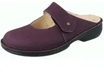 Finn Comfort FINN COMFORT Stanford Damen Clog violett genarbtes Nubukleder -...
