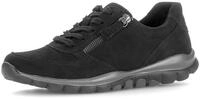 Keilsneaker GABOR, Damen, Gr. 44, schwarz, Lederimitat, Veloursleder, unifarben,