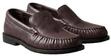 Loafer CALVIN KLEIN "ROUND ESSENTIAL LOAFER LTH", Damen, Gr. 36, Leder, braun (fudge,