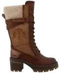 Mustang Shoes Stiefel Winterstiefel Blockabsatz, Schn&uuml;rstiefel mit...