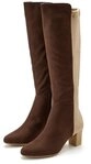 LASCANA Langschaftstiefel, Stiefelette, Stiefel mit Blockabsatz in elegant