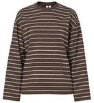 pieces Langarmbluse PCSadie (1-tlg) Plain/ohne Details braun XS (34)