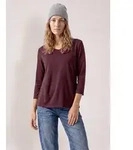 CECIL V-Shirt aus reiner Baumwolle rot S (38)