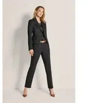 MADELEINE Kurzblazer Nadelstreifen-Blazer in Kurzform Zweireiher mit Reverskragen &