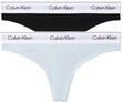 Tanga "THONG 2PK", Damen, Gr. S (36), schwarz-wei&szlig; (schwarz, plein air), Jersey,