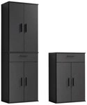 mokebo Schrank-Set Die Allzweckwaffe Mehrzweckschrank Aktenschrank Besenschrank...