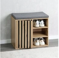 KESPER&reg; Schuhbank Schuhschrank mit Sitzkissen, grifflos, Sitzkissen abnehmbar...