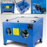 Bituxx Sandstrahlkabine 90 L, 90 l, max. 6 bar, MS-15733, inkl. Strahlpistole...