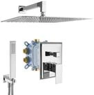 PaulGurkes Duscharmatur (Set, Duschsystem mit Mischbatterie und Kopfbrause)