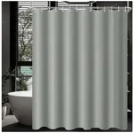 LuxusKollektion Duschvorhang Duschvorhang 240x160cm Grau Polyester Multi 193 240 x