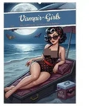 CALVENDO Wandkalender Vampir-Girls (Wandkalender 2027 DIN A2 hoch), CALVENDO
