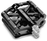 LuxusKollektion Plattformpedale Fahrradpedale Aluminium CNC 3 Lager Schwarz