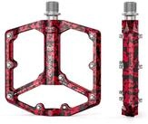 LuxusKollektion Plattformpedale Rennrad-/MTB-Pedale Rot Tarnung
