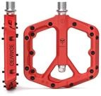 LuxusKollektion Plattformpedale MTB Pedale Nylonfaser Rot Breit Leicht